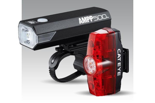 Cateye AMPP 500 Rapid mini front rear light set